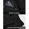 imageTBMPOY Mens Snow Ski Fleece Lined Hiking Pants Waterproof Winter Snowboard Warm Outdoor Insulated Pants WindproofBlack