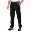 imageTBMPOY Mens Snow Ski Fleece Lined Hiking Pants Waterproof Winter Snowboard Warm Outdoor Insulated Pants WindproofBlack