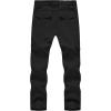 imageTBMPOY Mens Snow Ski Fleece Lined Hiking Pants Waterproof Winter Snowboard Warm Outdoor Insulated Pants WindproofBlack