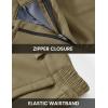 imageTBMPOY Mens Snow Ski Fleece Lined Hiking Pants Waterproof Winter Snowboard Warm Outdoor Insulated Pants WindproofKhaki