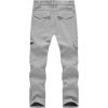imageTBMPOY Mens Snow Ski Fleece Lined Hiking Pants Waterproof Winter Snowboard Warm Outdoor Insulated Pants WindproofLight Grey