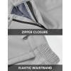 imageTBMPOY Mens Snow Ski Fleece Lined Hiking Pants Waterproof Winter Snowboard Warm Outdoor Insulated Pants WindproofLight Grey