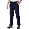 imageTBMPOY Mens Snow Ski Fleece Lined Hiking Pants Waterproof Winter Snowboard Warm Outdoor Insulated Pants WindproofNavy