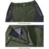imageTBMPOY Mens Snow Ski Waterproof Softshell Snowboard Pants Outdoor Hiking Fleece Lined Wear Resistant WindproofArmy Green