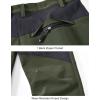 imageTBMPOY Mens Snow Ski Waterproof Softshell Snowboard Pants Outdoor Hiking Fleece Lined Wear Resistant WindproofArmy Green