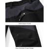 imageTBMPOY Mens Snow Ski Waterproof Softshell Snowboard Pants Outdoor Hiking Fleece Lined Wear Resistant WindproofBlack