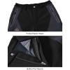 imageTBMPOY Mens Snow Ski Waterproof Softshell Snowboard Pants Outdoor Hiking Fleece Lined Wear Resistant WindproofBlack