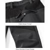 imageTBMPOY Mens Snow Ski Waterproof Softshell Snowboard Pants Outdoor Hiking Fleece Lined Wear Resistant WindproofDark Gray