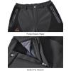 imageTBMPOY Mens Snow Ski Waterproof Softshell Snowboard Pants Outdoor Hiking Fleece Lined Wear Resistant WindproofDark Gray