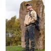 imageTBMPOY Mens Snow Ski Waterproof Softshell Snowboard Pants Outdoor Hiking Fleece Lined Wear Resistant WindproofGrey