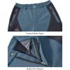 imageTBMPOY Mens Snow Ski Waterproof Softshell Snowboard Pants Outdoor Hiking Fleece Lined Wear Resistant WindproofGrey Blue