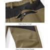 imageTBMPOY Mens Snow Ski Waterproof Softshell Snowboard Pants Outdoor Hiking Fleece Lined Wear Resistant WindproofKhaki