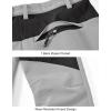 imageTBMPOY Mens Snow Ski Waterproof Softshell Snowboard Pants Outdoor Hiking Fleece Lined Wear Resistant WindproofLight Gray