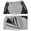 imageTBMPOY Mens Snow Ski Waterproof Softshell Snowboard Pants Outdoor Hiking Fleece Lined Wear Resistant WindproofLight Gray