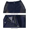 imageTBMPOY Mens Snow Ski Waterproof Softshell Snowboard Pants Outdoor Hiking Fleece Lined Wear Resistant WindproofNavy