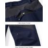 imageTBMPOY Mens Snow Ski Waterproof Softshell Snowboard Pants Outdoor Hiking Fleece Lined Wear Resistant WindproofNavy