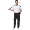 imageTBMPOY Mens Stretch Golf Pants Lightweight Quick Dry Casual Work Pant with 3 Pockets01black