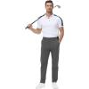imageTBMPOY Mens Stretch Golf Pants Lightweight Quick Dry Casual Work Pant with 3 Pockets01dark Grey