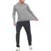 imageTBMPOY Mens Sun Protection Hiking Shirts Long Sleeve Water UPF 50 SPF UV Shirts Lightweight Fishing Hiking Swimming10light Grey