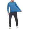 imageTBMPOY Mens Sun Protection Hiking Shirts Long Sleeve Water UPF 50 SPF UV Shirts Lightweight Fishing Hiking Swimming11medium Blue