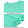 imageTBMPOY Mens Sun Protection Hiking Shirts Long Sleeve Water UPF 50 SPF UV Shirts Lightweight Fishing Hiking Swimming12mint Green