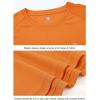 imageTBMPOY Mens Sun Protection Hiking Shirts Long Sleeve Water UPF 50 SPF UV Shirts Lightweight Fishing Hiking Swimming15orange