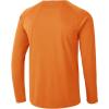 imageTBMPOY Mens Sun Protection Hiking Shirts Long Sleeve Water UPF 50 SPF UV Shirts Lightweight Fishing Hiking Swimming15orange