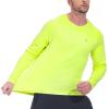 imageTBMPOY Mens Sun Protection Hiking Shirts Long Sleeve Water UPF 50 SPF UV Shirts Lightweight Fishing Hiking Swimming16fluorescent Green