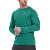 imageTBMPOY Mens Sun Protection Hiking Shirts Long Sleeve Water UPF 50 SPF UV Shirts Lightweight Fishing Hiking Swimming20dark Green