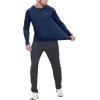 imageTBMPOY Mens Sun Protection Hiking Shirts Long Sleeve Water UPF 50 SPF UV Shirts Lightweight Fishing Hiking Swimming2navy