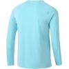 imageTBMPOY Mens Sun Protection Hiking Shirts Long Sleeve Water UPF 50 SPF UV Shirts Lightweight Fishing Hiking Swimming4light Blue