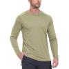 imageTBMPOY Mens Sun Protection Hiking Shirts Long Sleeve Water UPF 50 SPF UV Shirts Lightweight Fishing Hiking Swimming5khaki