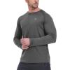 imageTBMPOY Mens Sun Protection Hiking Shirts Long Sleeve Water UPF 50 SPF UV Shirts Lightweight Fishing Hiking Swimming6dark Grey