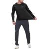 imageTBMPOY Mens Sun Protection Hiking Shirts Long Sleeve Water UPF 50 SPF UV Shirts Lightweight Fishing Hiking Swimming7black