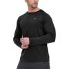 imageTBMPOY Mens Sun Protection Hiking Shirts Long Sleeve Water UPF 50 SPF UV Shirts Lightweight Fishing Hiking Swimming7black