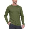 imageTBMPOY Mens Sun Protection Hiking Shirts Long Sleeve Water UPF 50 SPF UV Shirts Lightweight Fishing Hiking Swimming8army Green