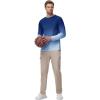 imageTBMPOY Mens Sun Protection Hiking Shirts Long Sleeve Water UPF 50 SPF UV Shirts Lightweight Fishing Hiking SwimmingDark Blue Gradient