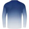 imageTBMPOY Mens Sun Protection Hiking Shirts Long Sleeve Water UPF 50 SPF UV Shirts Lightweight Fishing Hiking SwimmingDark Blue Gradient