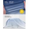imageTBMPOY Mens Sun Protection Hiking Shirts Long Sleeve Water UPF 50 SPF UV Shirts Lightweight Fishing Hiking SwimmingDark Blue Gradient