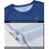 imageTBMPOY Mens Sun Protection Hiking Shirts Long Sleeve Water UPF 50 SPF UV Shirts Lightweight Fishing Hiking SwimmingDark Blue Gradient
