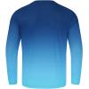 imageTBMPOY Mens Sun Protection Hiking Shirts Long Sleeve Water UPF 50 SPF UV Shirts Lightweight Fishing Hiking SwimmingLake Blue Gradient