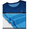 imageTBMPOY Mens Sun Protection Hiking Shirts Long Sleeve Water UPF 50 SPF UV Shirts Lightweight Fishing Hiking SwimmingLake Blue Gradient