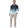 imageTBMPOY Mens Sun Protection Hiking Shirts Long Sleeve Water UPF 50 SPF UV Shirts Lightweight Fishing Hiking SwimmingLight Green Gradient