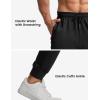 imageTBMPOY Mens Sweatpants with Zipper Pockets Lightweight Joggers Slim Fit Athletic Pants for Track Running WorkoutBlack