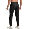 imageTBMPOY Mens Sweatpants with Zipper Pockets Lightweight Joggers Slim Fit Athletic Pants for Track Running WorkoutBlack