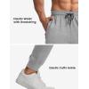 imageTBMPOY Mens Sweatpants with Zipper Pockets Lightweight Joggers Slim Fit Athletic Pants for Track Running WorkoutLight Grey