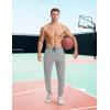 imageTBMPOY Mens Sweatpants with Zipper Pockets Lightweight Joggers Slim Fit Athletic Pants for Track Running WorkoutLight Grey