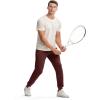imageTBMPOY Mens Sweatpants with Zipper Pockets Lightweight Joggers Slim Fit Athletic Pants for Track Running WorkoutWine Red
