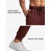 imageTBMPOY Mens Sweatpants with Zipper Pockets Lightweight Joggers Slim Fit Athletic Pants for Track Running WorkoutWine Red