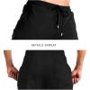 imageTBMPOY Mens Tapered Running Jogger Athletic Pants Gym Training Pants Black L